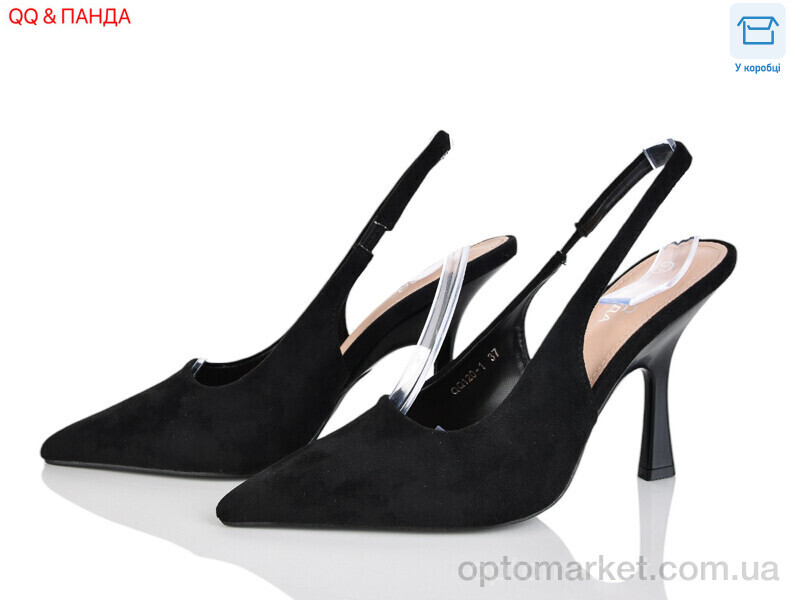 Купить Туфлі жіночі QQ120-1 Панда чорний, фото 1