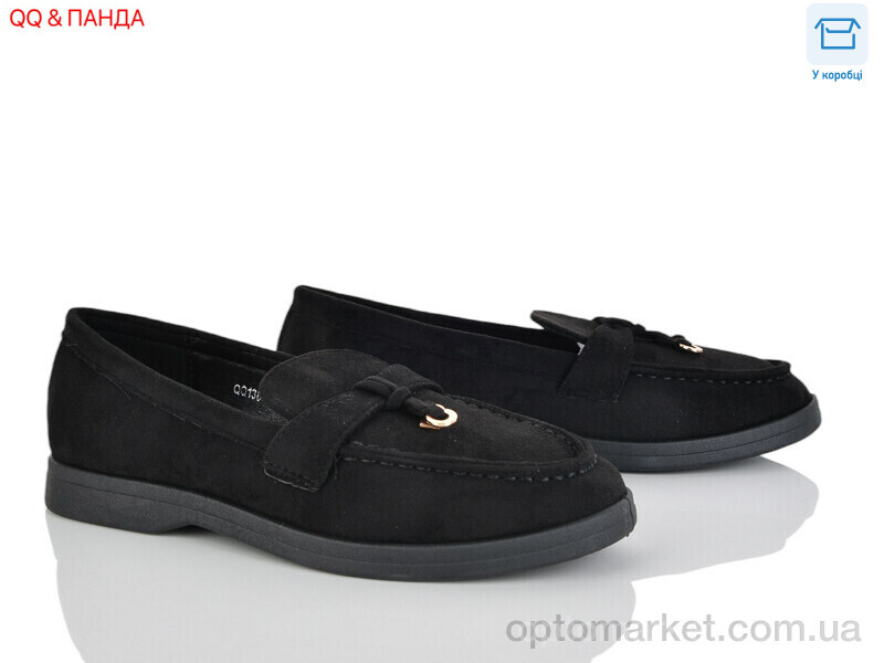 Купить Туфлі жіночі QQ136-1 Панда чорний, фото 1