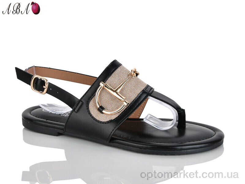 Купить Босоніжки жіночі QQ1ABA08-1 QQ&Панда чорний, фото 1