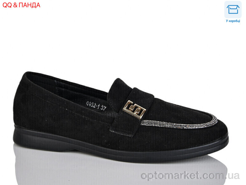 Купить Туфлі жіночі QQ32-1 Панда чорний, фото 1