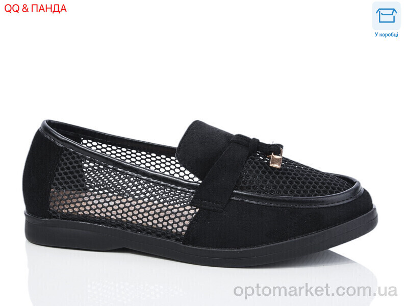 Купить Туфлі жіночі QQ58-1 Панда чорний, фото 1