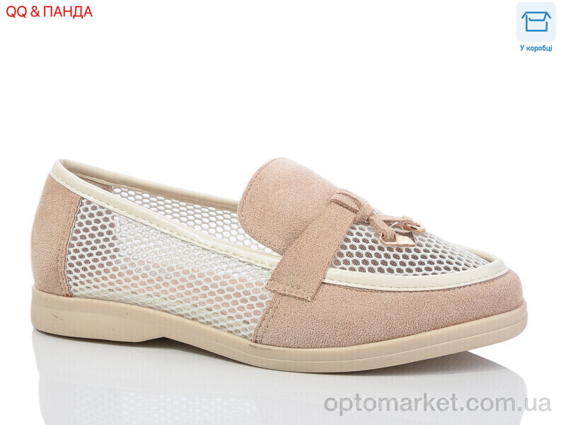 Купить Туфлі жіночі QQ58-3 Панда бежевий, фото 1