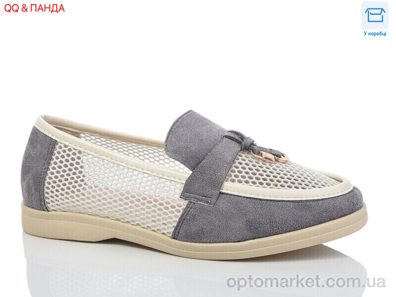 Купить Туфлі жіночі QQ58-6 Панда сірий, фото 1