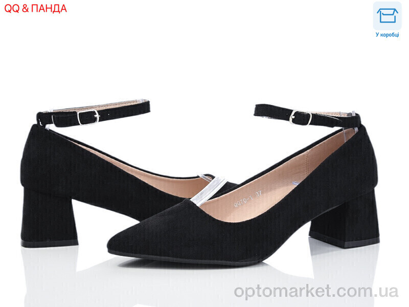 Купить Туфлі жіночі QQ70-1 Панда чорний, фото 1