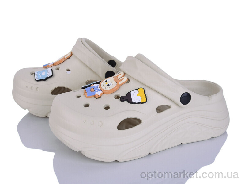 Купить Крокси дитячі QQ86-3 Alimama-Girnaive бежевий, фото 1