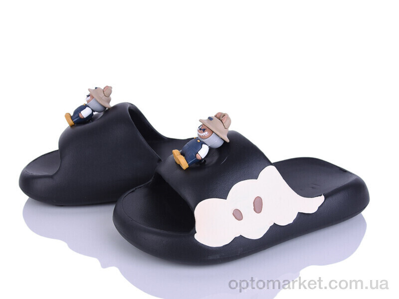 Купить Шльопанці дитячі QQ88-1 Alimama-Girnaive чорний, фото 1