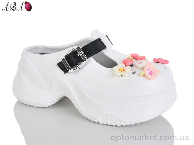 Купить Крокси жіночі QQ8ABA9-2 Aba білий, фото 1