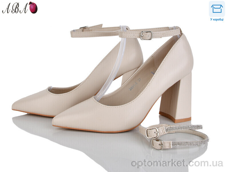 Купить Туфлі жіночі QQ9ABA1-3 Панда бежевий, фото 4