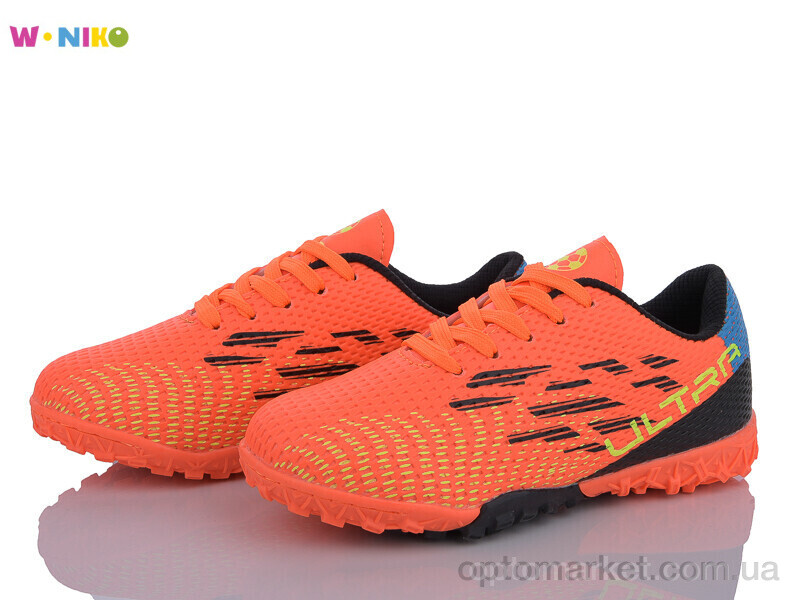 Купить Футбольне взуття дитячі QS173-5 W.Niko помаранчевий, фото 1