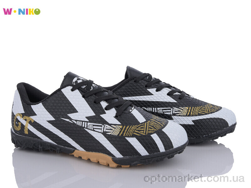 Купить Футбольне взуття дитячі QS285-1 W.Niko чорний, фото 1