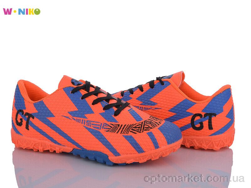 Купить Футбольне взуття дитячі QS285-4 W.Niko помаранчевий, фото 1