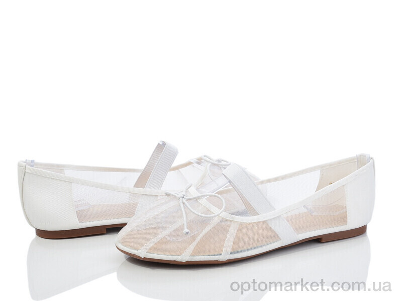 Купить Балетки жіночі R002-2 Loretta білий, фото 1