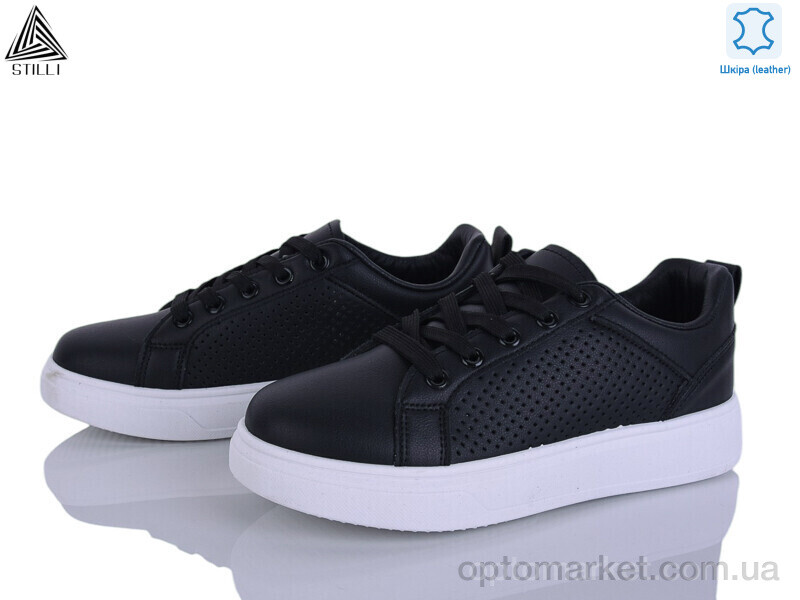 Купить Кросівки жіночі R100-2 шкіра Stilli чорний, фото 1