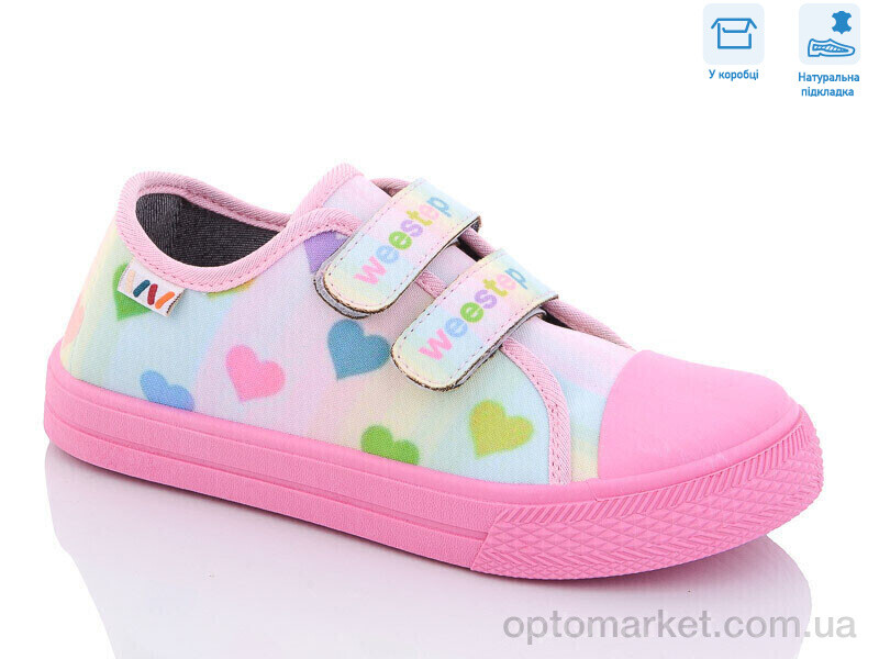Купить Кеди дитячі R107850456 Weestep рожевий, фото 1