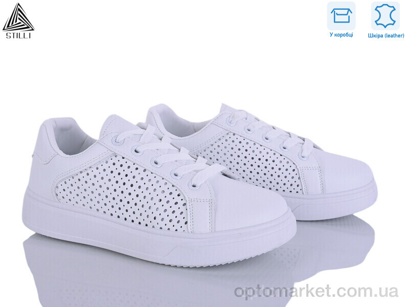 Купить Кросівки жіночі R130 шкіра Stilli білий, фото 1