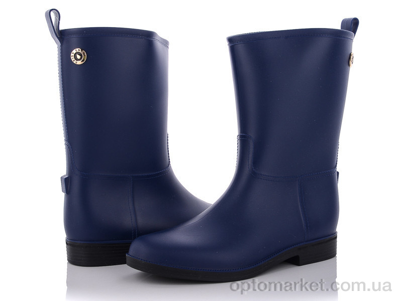 Купить Гумове взуття жіночі R608P синий rainy show синій, фото 1