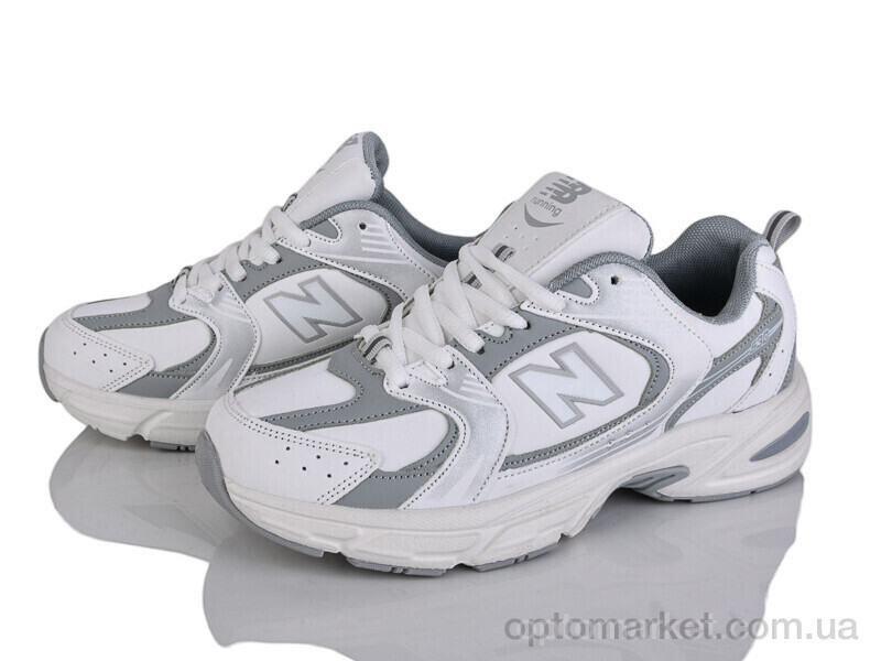 Купить Кросівки жіночі R676-3 N.w balance білий, фото 2