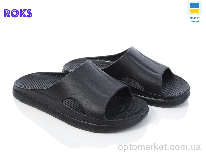 Купить Шльопанці жіночі Roksol 510-010 Roks чорний, фото 1