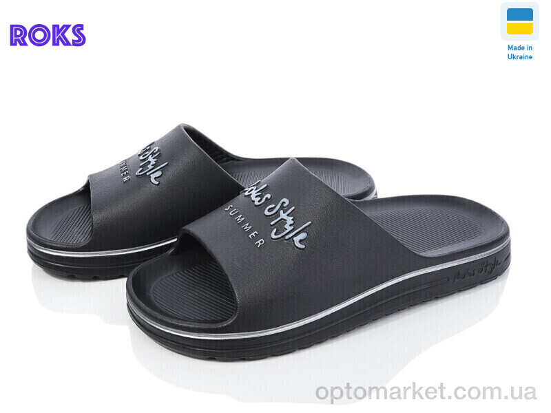 Купить Шльопанці чоловічі Roksol 520-010 Roks чорний, фото 1