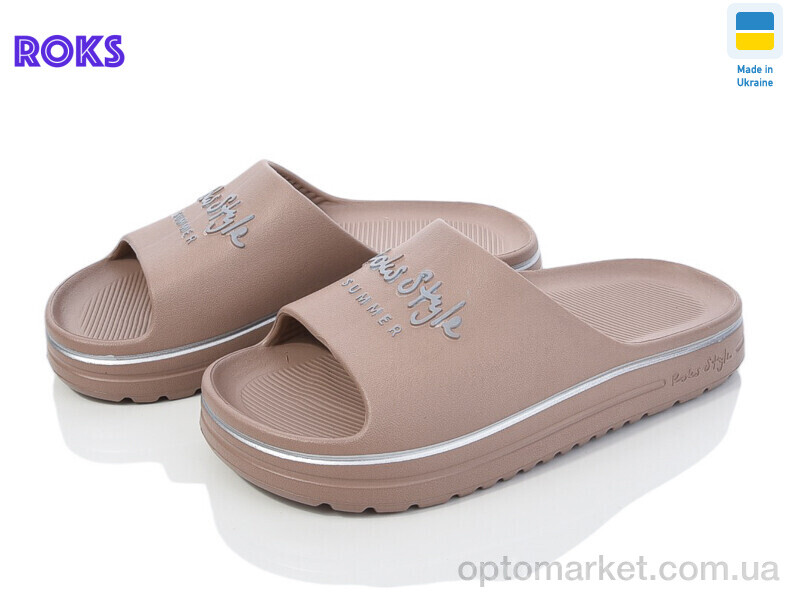 Купить Шльопанці жіночі Roksol 540-020 Roks коричневий, фото 1