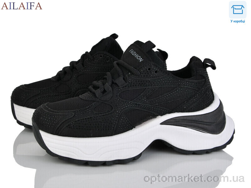 Купить Кросівки жіночі ROSA03 black Aelida чорний, фото 1