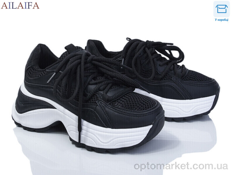 Купить Кросівки жіночі ROSA06 black Aelida чорний, фото 1