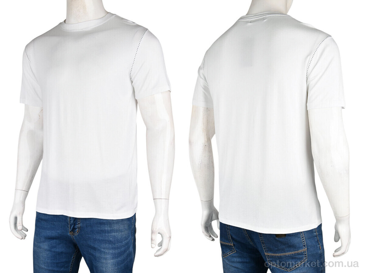 Купить Футболка чоловічі S-HZ-1 (10959) white Elite Life білий, фото 3