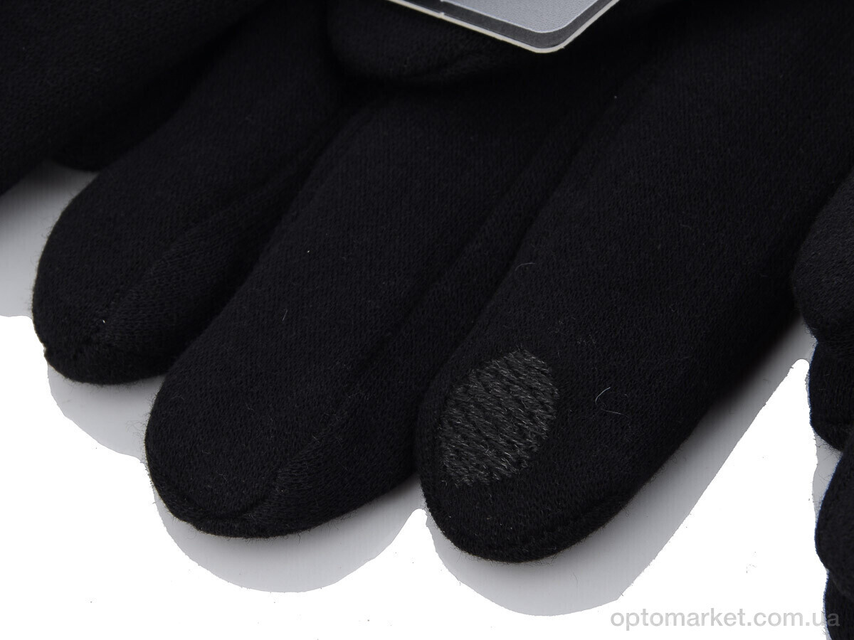 Купить Рукавички чоловічі С02М трикотаж махра RuBi чорний, фото 2