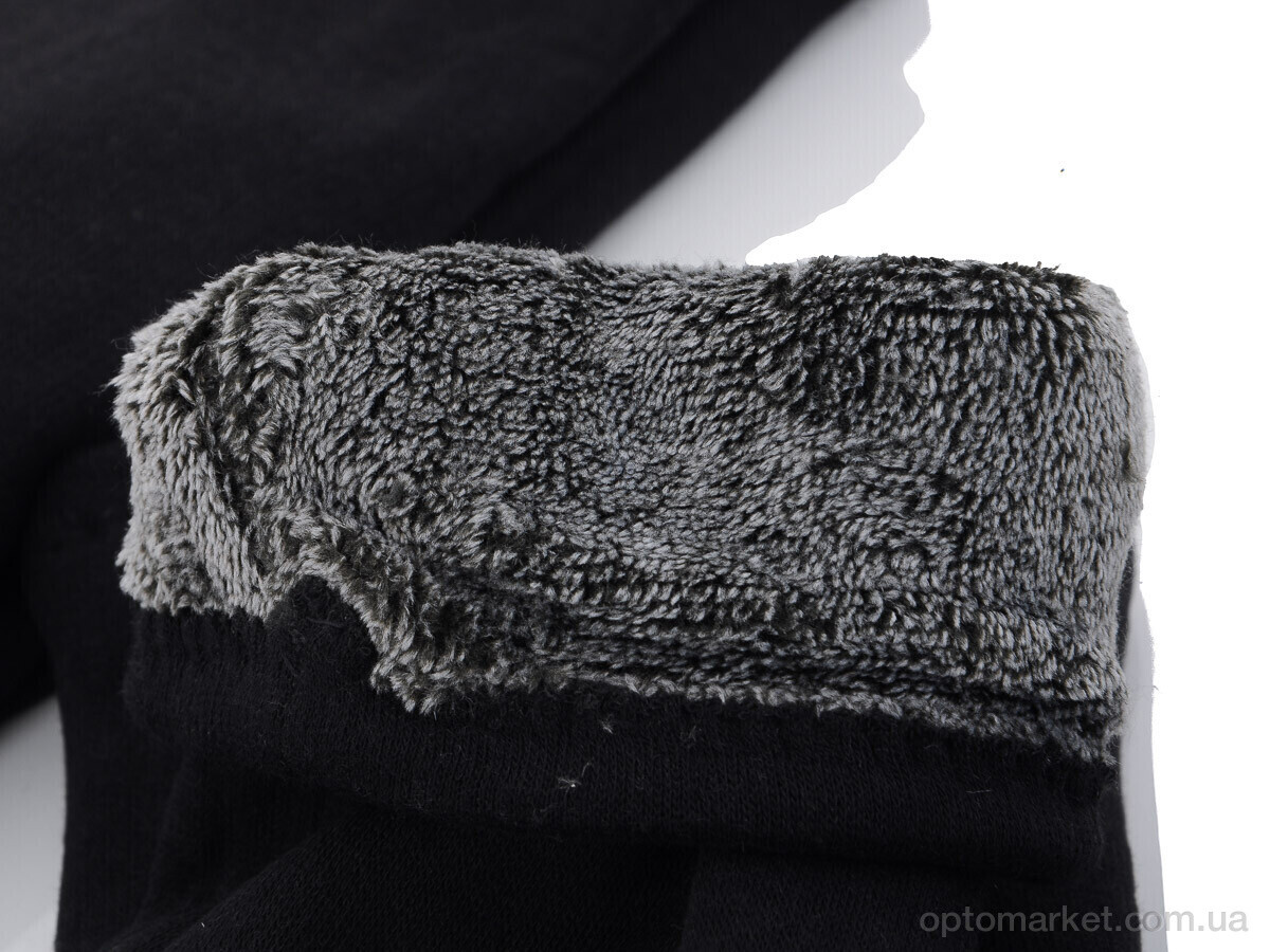 Купить Рукавички чоловічі С02М трикотаж махра RuBi чорний, фото 3