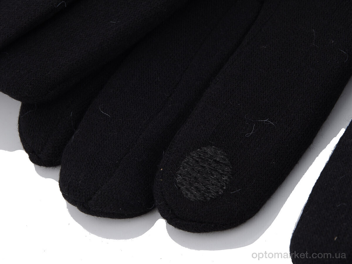 Купить Рукавички чоловічі С03М трикотаж махра RuBi чорний, фото 2