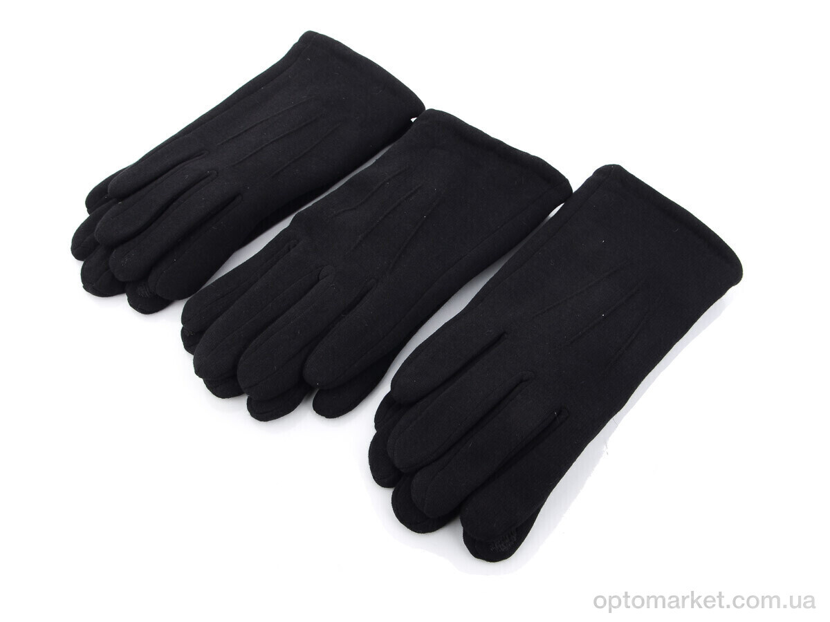 Купить Рукавички чоловічі С05М трикотаж махра RuBi чорний, фото 1