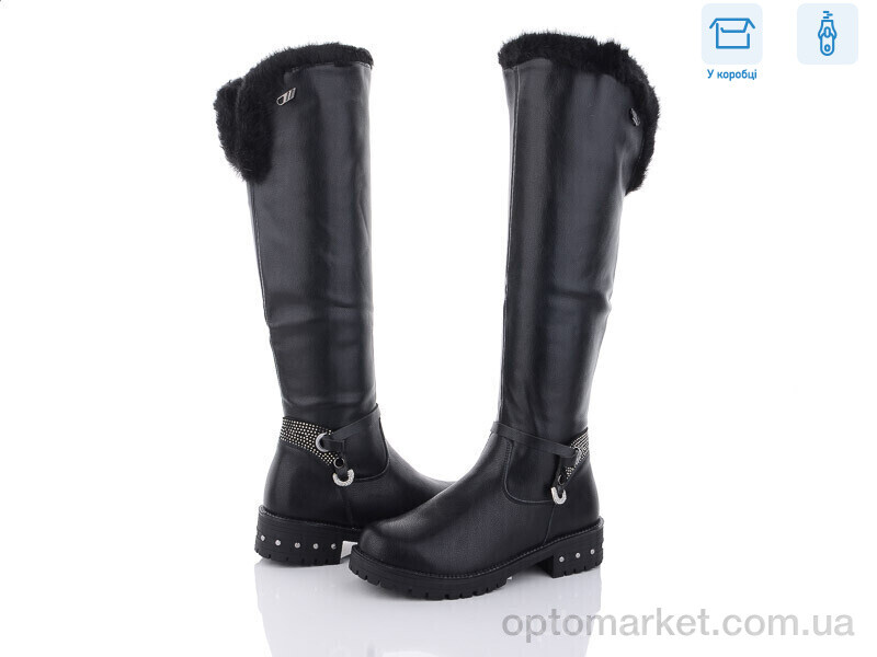 Купить Чоботи жіночі S1-40 Lilin shoes чорний, фото 1