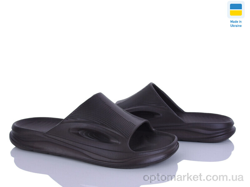 Купить Шльопанці чоловічі С118 т.коричневий Krok коричневий, фото 1