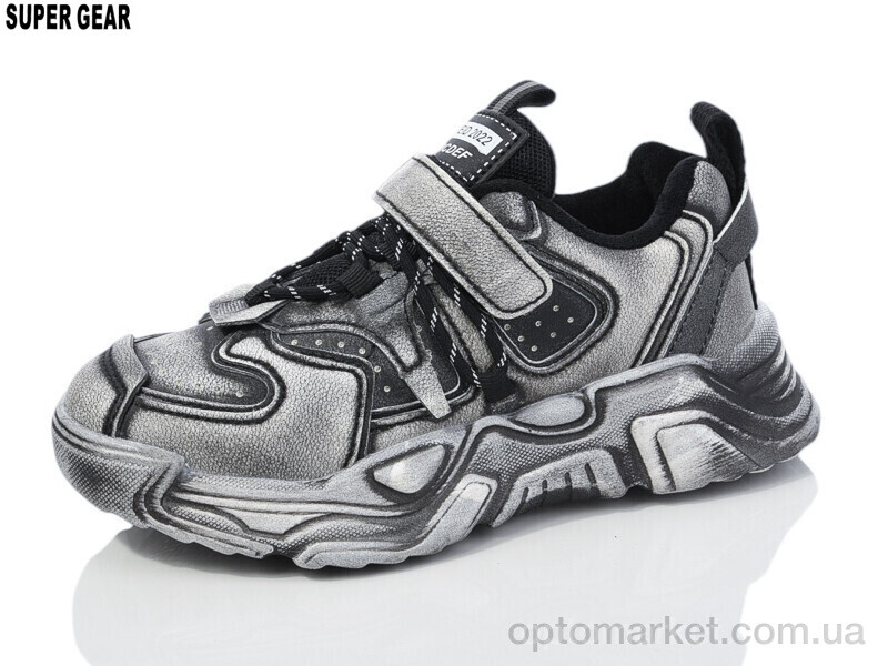 Купить Кросівки дитячі S1686 black Super Gear сірий, фото 1