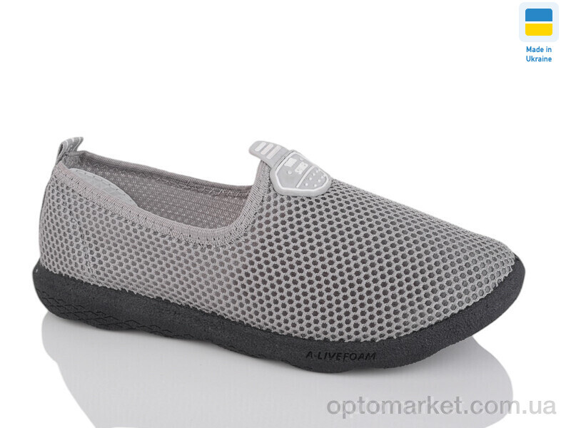 Купить Кросівки жіночі S18 сітка т.сірий ч.п Crystal сірий, фото 1