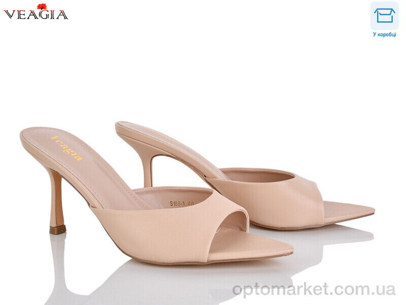 Купить Шльопанці жіночі S188-1 Veagia бежевий, фото 1