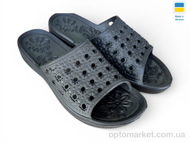 Купить Шльопанці жіночі С19 чорний Krok чорний, фото 1