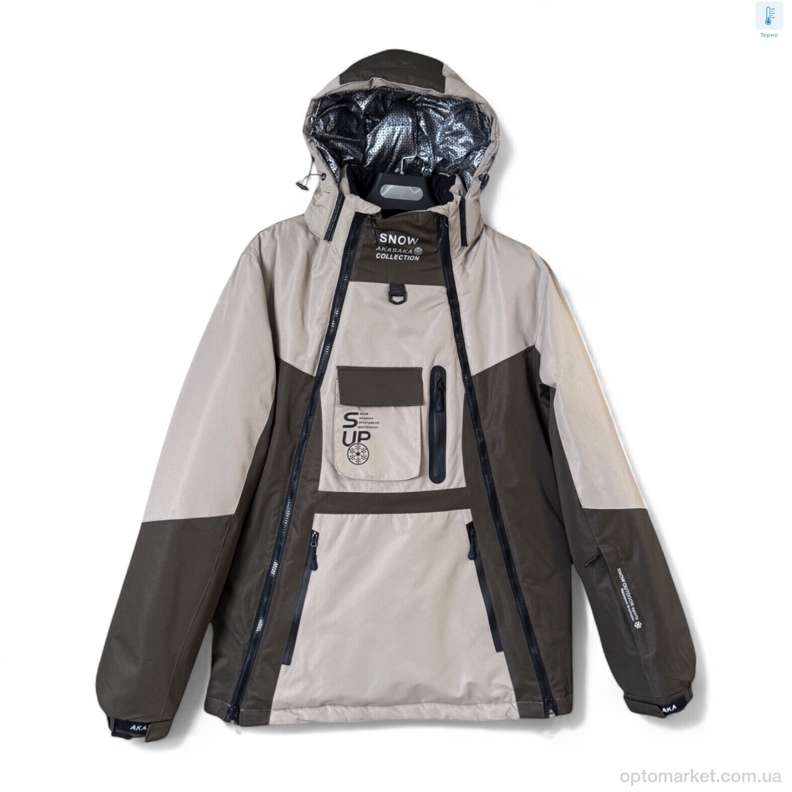 Купить Куртка чоловічі S23022-16 black SNOW AKASAKA чорний, фото 1