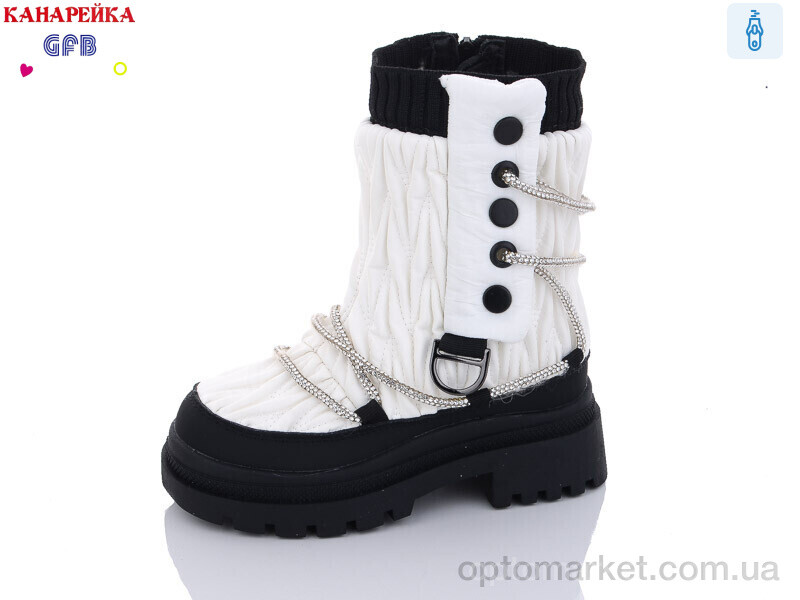 Купить Чоботи дитячі S2359-5 GFB-Канарейка білий, фото 1