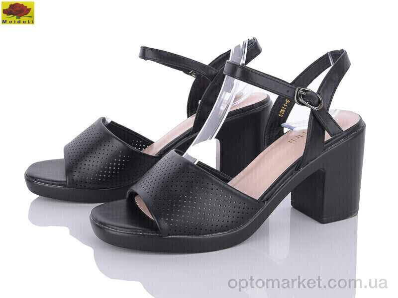 Купить Босоніжки жіночі S2511-9 Mei De Li чорний, фото 1
