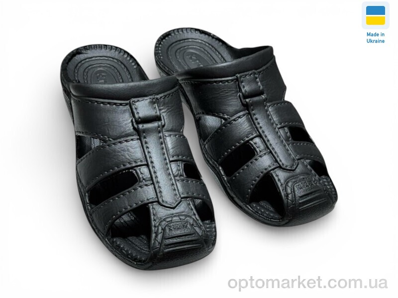 Купить Шльопанці чоловічі С27 чорний Krok чорний, фото 1