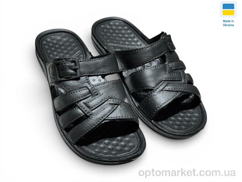 Купить Шльопанці чоловічі С29 чорний Krok чорний, фото 1