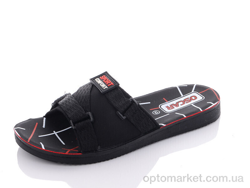 Купить Шльопанці чоловічі S35 red Oscar чорний, фото 1