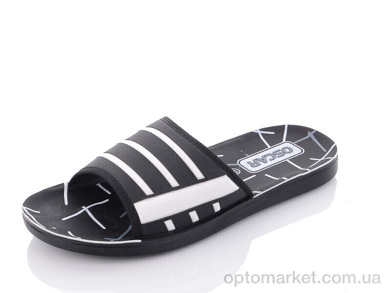 Купить Шльопанці чоловічі S37 black Oscar чорний, фото 1