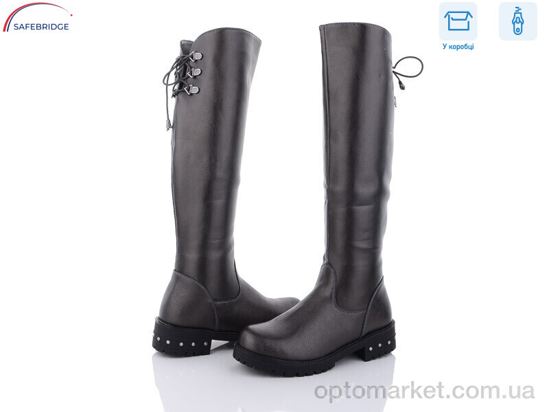 Купить Чоботи жіночі S4-20 Lilin shoes графіт, фото 1