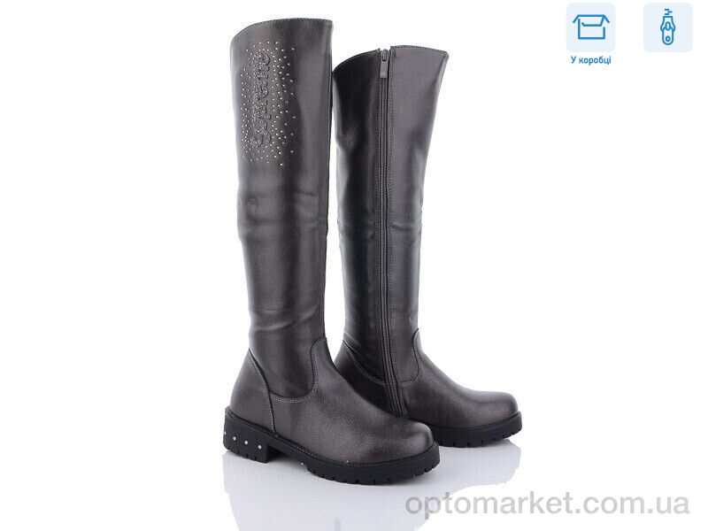 Купить Чоботи жіночі S4-30 Lilin shoes графіт, фото 2