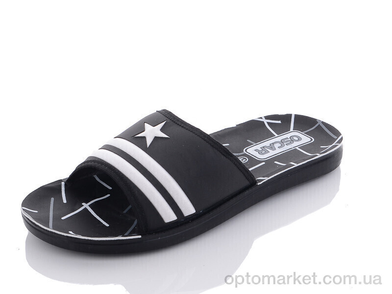 Купить Шльопанці чоловічі S43 black Oscar чорний, фото 1