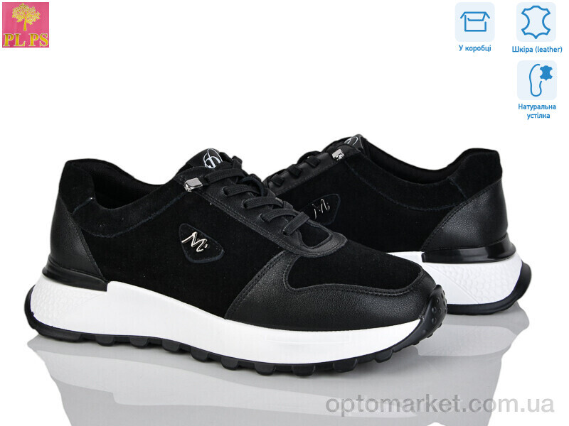 Купить Кросівки жіночі S630-1 PLPS чорний, фото 1