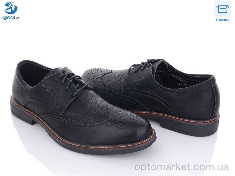 Купить Туфлі чоловічі S6352 YIBO чорний, фото 1