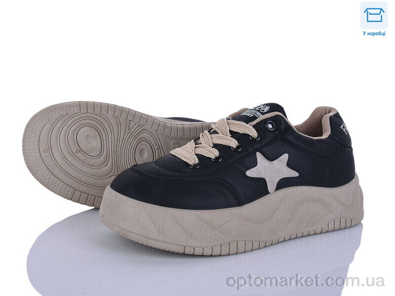 Купить Кросівки жіночі S6857-1 піна Lilin чорний, фото 1